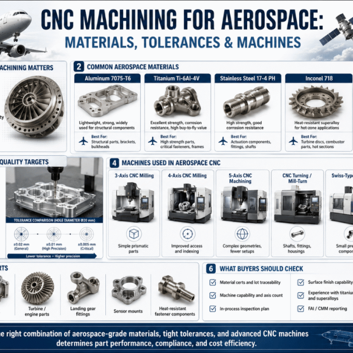 CNC Machining for Aerospace: Materials, Tolerances & Machines