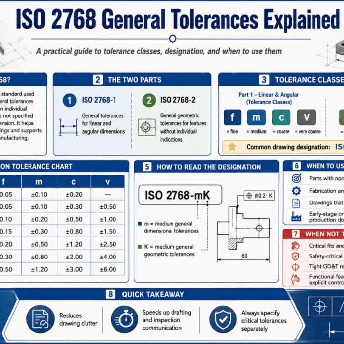 ISO 2768 General Tolerances Explained (with Charts)