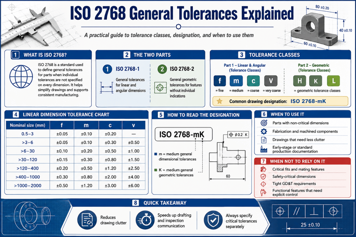 ISO 2768 General Tolerances Explained (with Charts)
