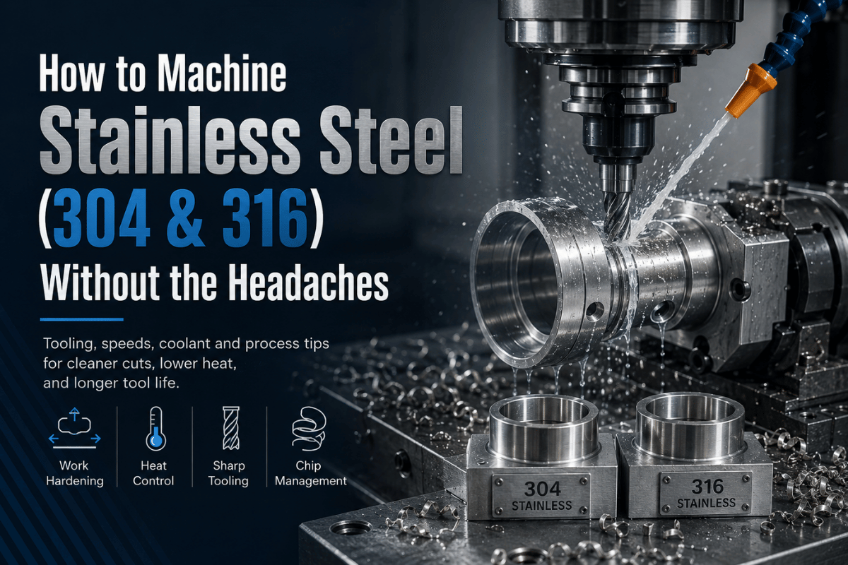 How to Machine Stainless Steel (304 & 316) Without the Headaches
