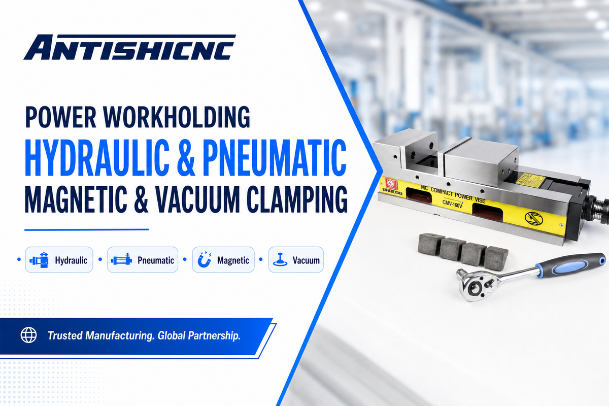 Power Workholding: Hydraulic, Pneumatic, Magnetic, and Vacuum — ANTISHICNC
