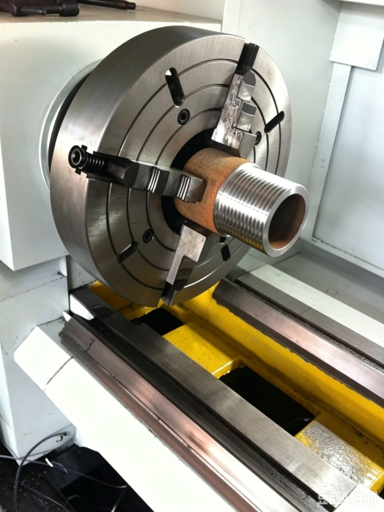 Torno de roscado de tubos