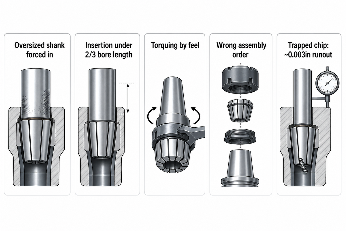 When NOT to Use a Collet (Common Failure Modes) — SHANGHAI ANTS Machine Equipment