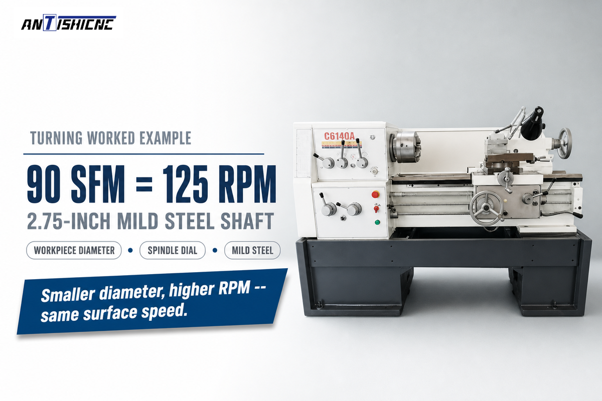 Worked Example, Turning on a Lathe — SHANGHAI ANTS Machine Equipment